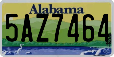 AL license plate 5AZ7464