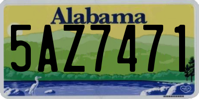 AL license plate 5AZ7471