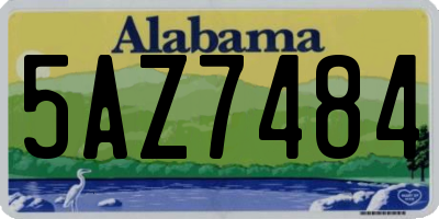 AL license plate 5AZ7484