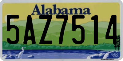 AL license plate 5AZ7514