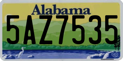 AL license plate 5AZ7535
