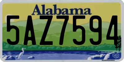 AL license plate 5AZ7594