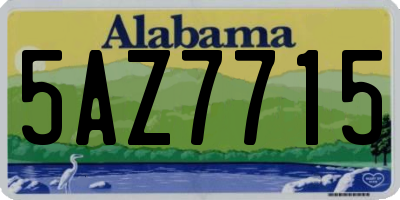 AL license plate 5AZ7715