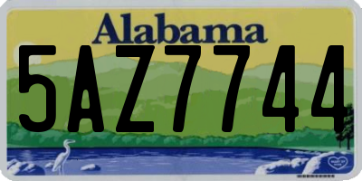 AL license plate 5AZ7744