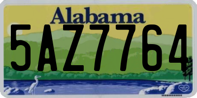 AL license plate 5AZ7764