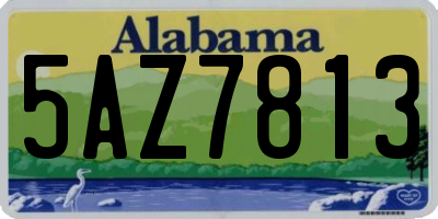 AL license plate 5AZ7813