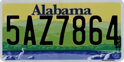 AL license plate 5AZ7864