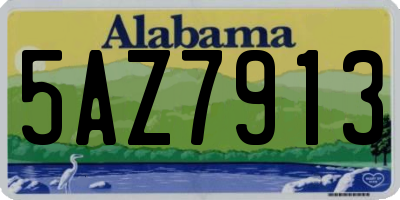 AL license plate 5AZ7913