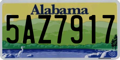 AL license plate 5AZ7917