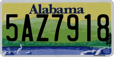 AL license plate 5AZ7918
