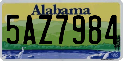 AL license plate 5AZ7984