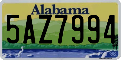 AL license plate 5AZ7994