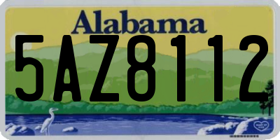 AL license plate 5AZ8112