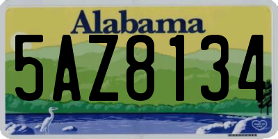 AL license plate 5AZ8134