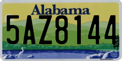 AL license plate 5AZ8144