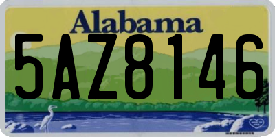 AL license plate 5AZ8146