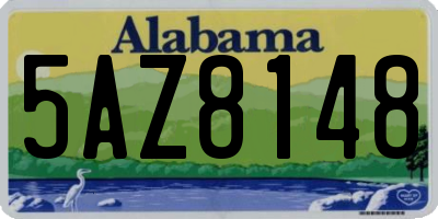 AL license plate 5AZ8148