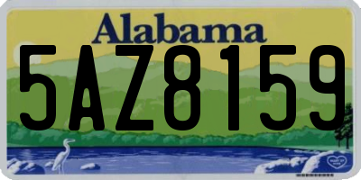 AL license plate 5AZ8159