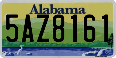 AL license plate 5AZ8161