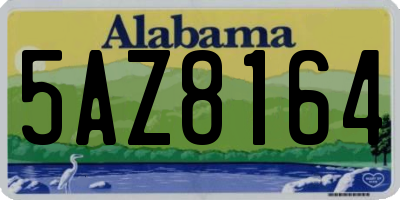 AL license plate 5AZ8164