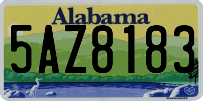 AL license plate 5AZ8183