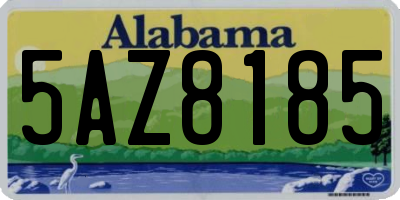 AL license plate 5AZ8185