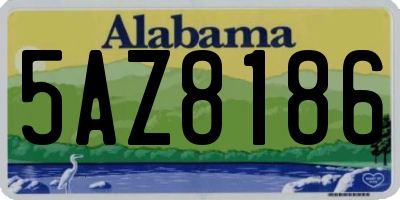 AL license plate 5AZ8186