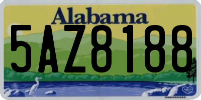 AL license plate 5AZ8188