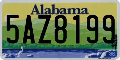 AL license plate 5AZ8199