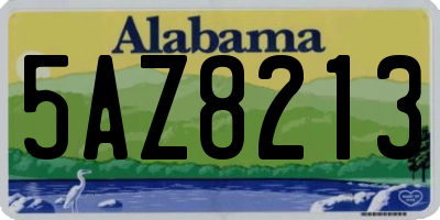 AL license plate 5AZ8213