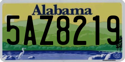 AL license plate 5AZ8219
