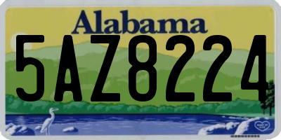 AL license plate 5AZ8224