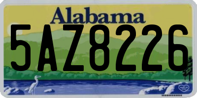 AL license plate 5AZ8226