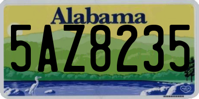 AL license plate 5AZ8235