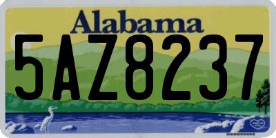 AL license plate 5AZ8237