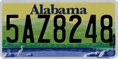 AL license plate 5AZ8248