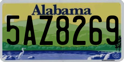 AL license plate 5AZ8269