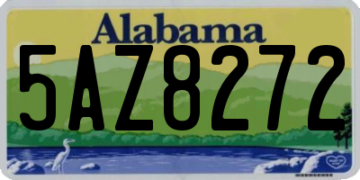 AL license plate 5AZ8272