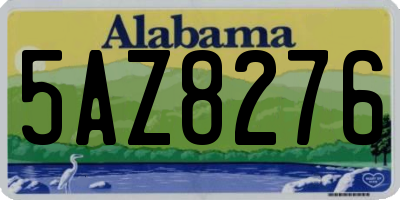 AL license plate 5AZ8276