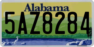 AL license plate 5AZ8284