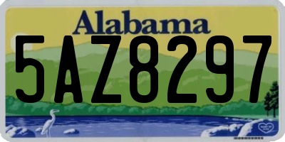 AL license plate 5AZ8297