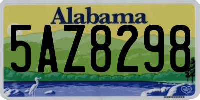 AL license plate 5AZ8298