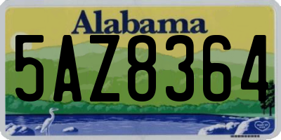 AL license plate 5AZ8364