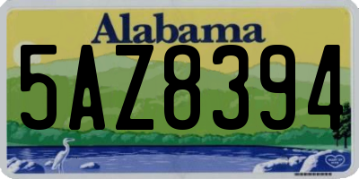 AL license plate 5AZ8394