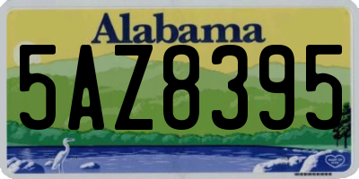 AL license plate 5AZ8395