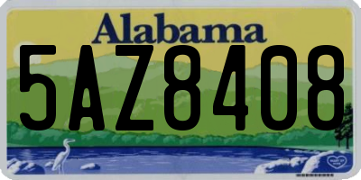 AL license plate 5AZ8408