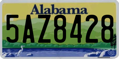 AL license plate 5AZ8428