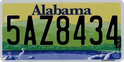 AL license plate 5AZ8434