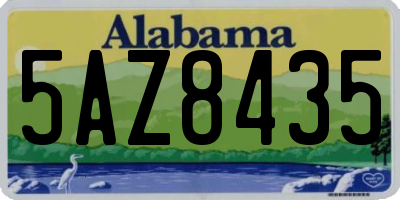 AL license plate 5AZ8435