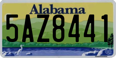 AL license plate 5AZ8441